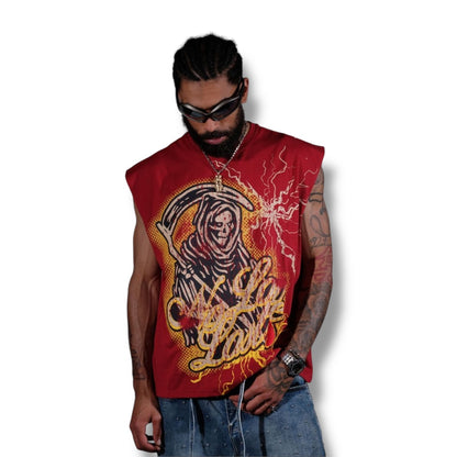 Genuine red no love lost sleeveless shirt