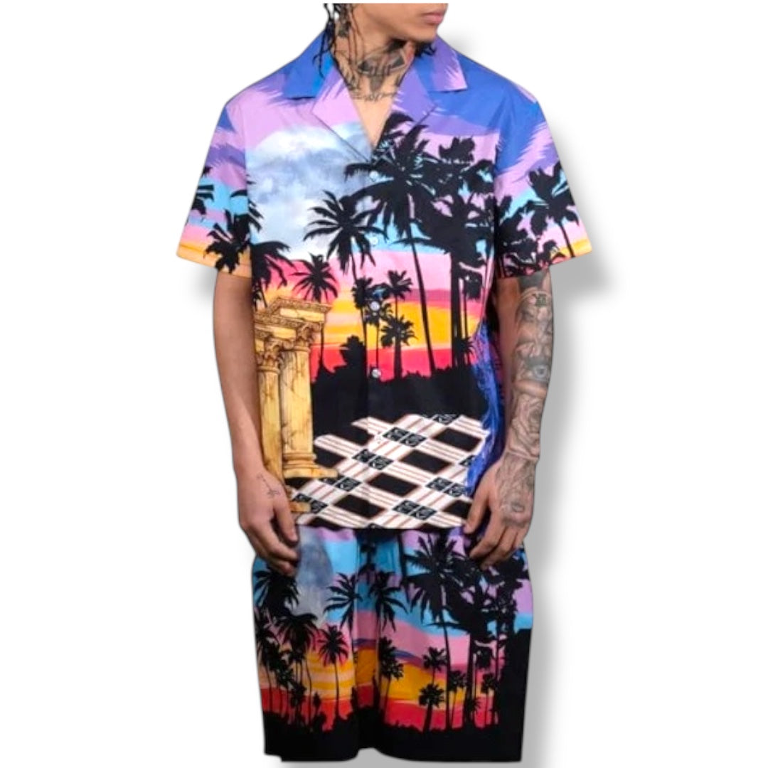 CIVILIZED MAISON BLANCHE SHORT SET (PURPLE HAZE)