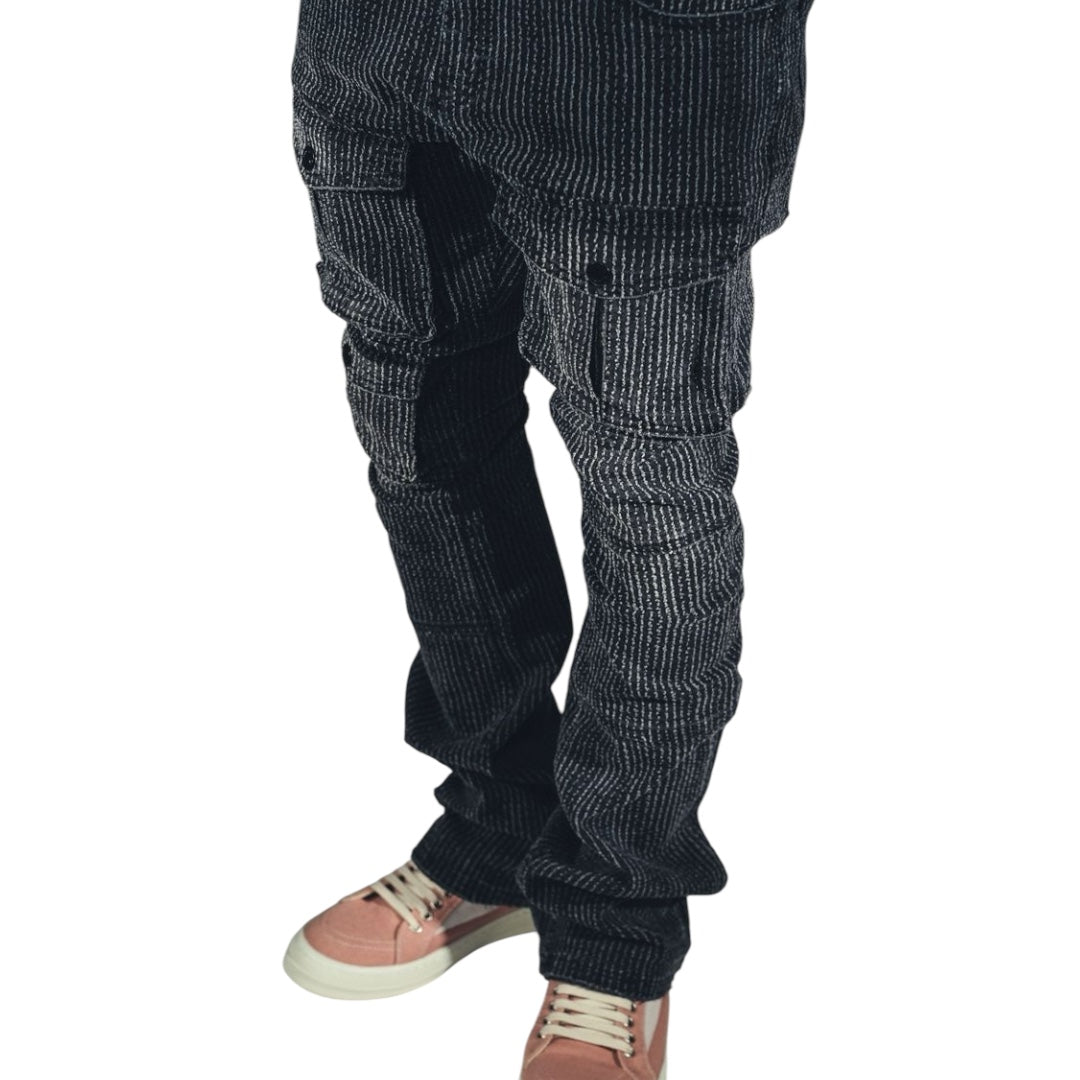 Vicious Stacked Onyx Cargo Pants