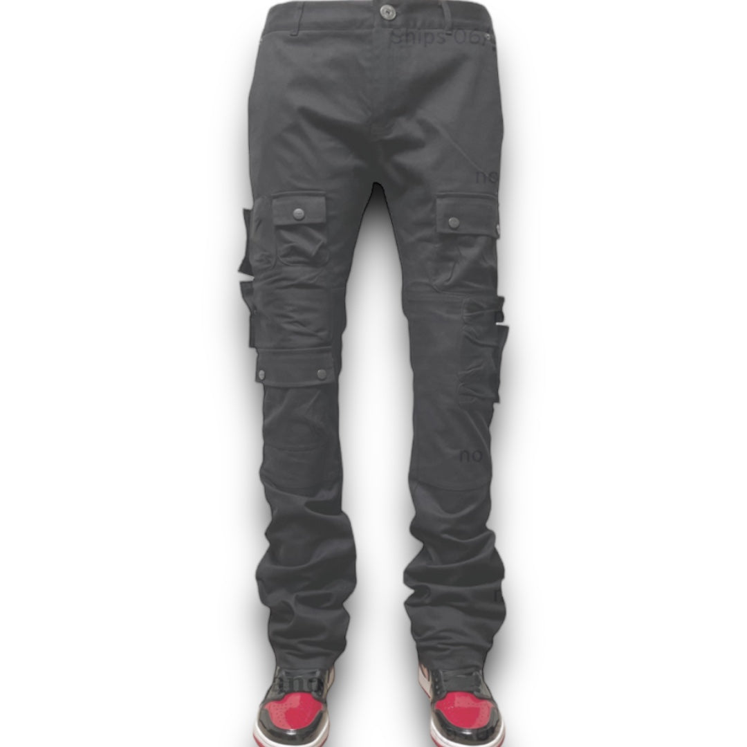 Genuine Stacked Pants Black