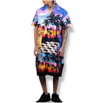 CIVILIZED MAISON BLANCHE SHORT SET (PURPLE HAZE)