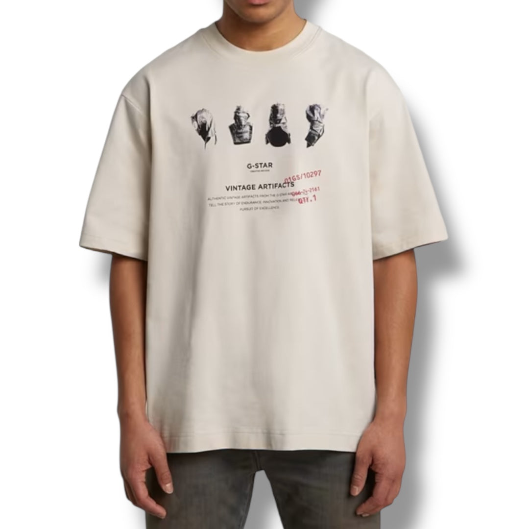 G-Star Artifact Boxy T-Shirt Cream