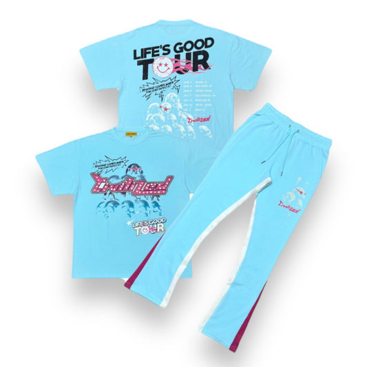 Civilized Lifes Good Tour Tee+ Flare Jogger Set