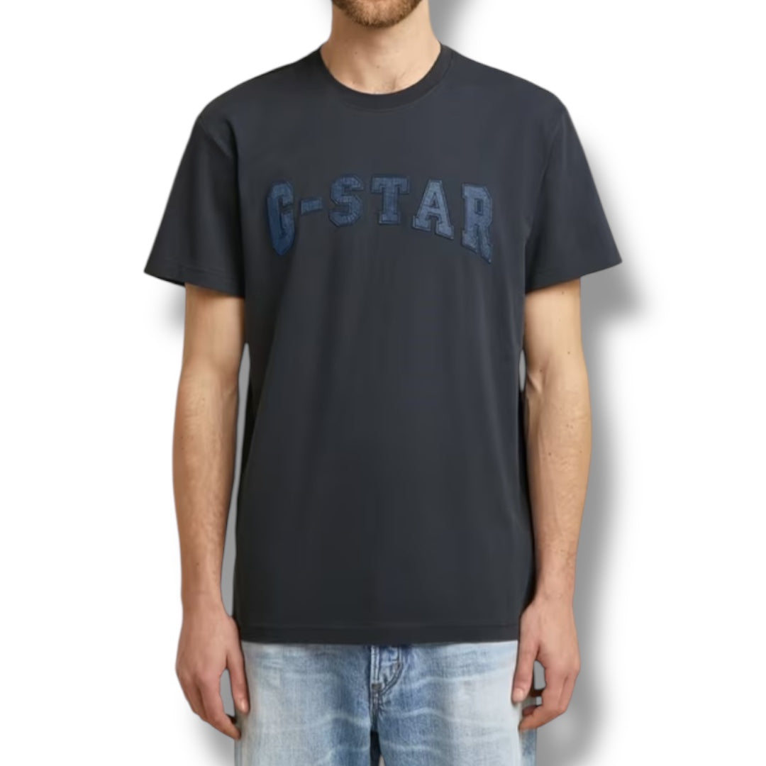 G-Star Felt Logo Jersey Navy