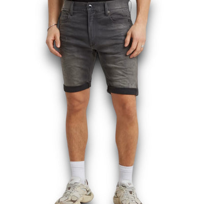 G-Star 3301 Slim Denim Shorts “Light Aged Destroy”