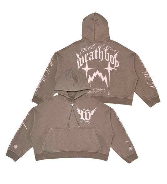 Child of God Cropped Hoodie (Taupe)