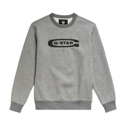 G-STAR old school logo sweater gray