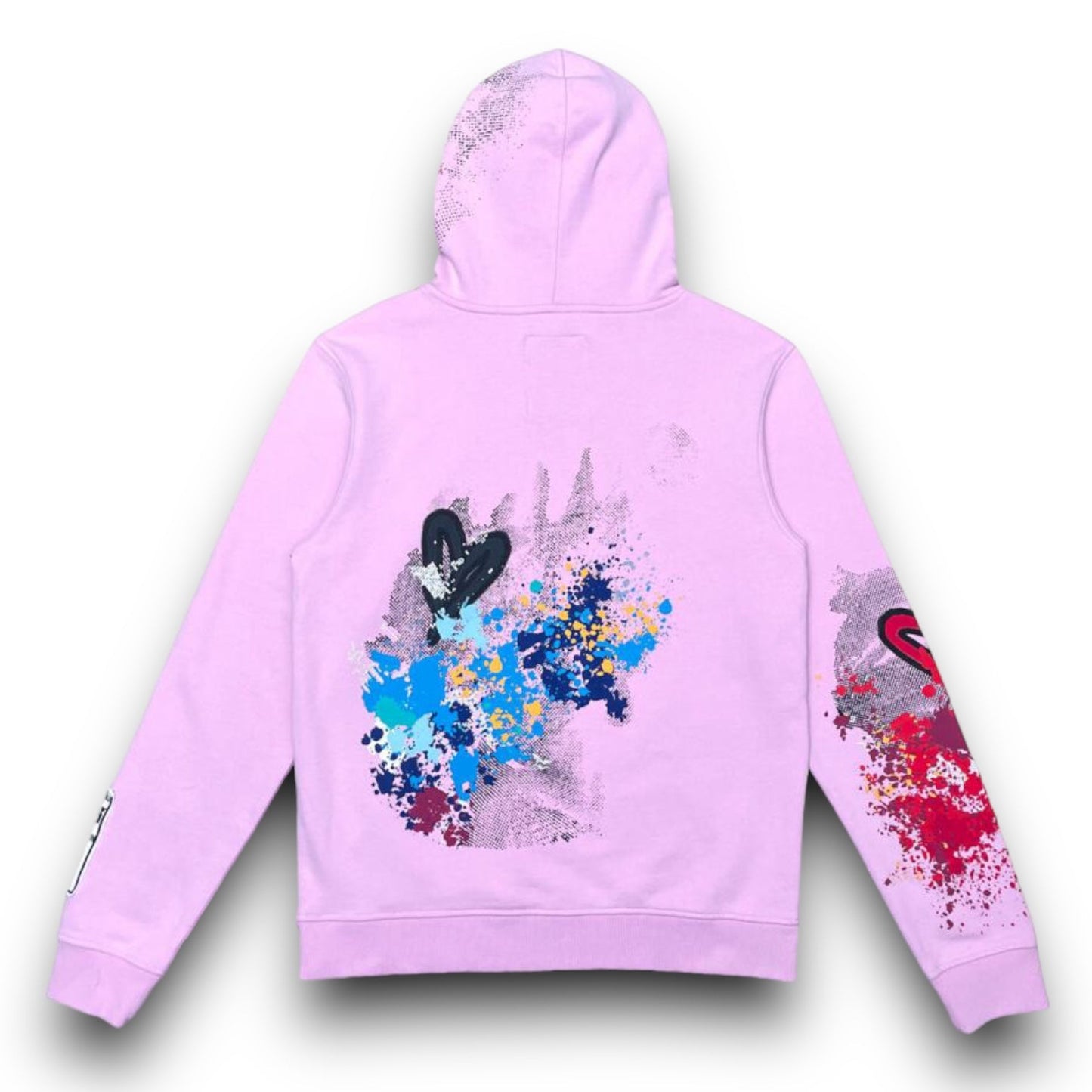 Vicious Art Splash paint Hoodie pink