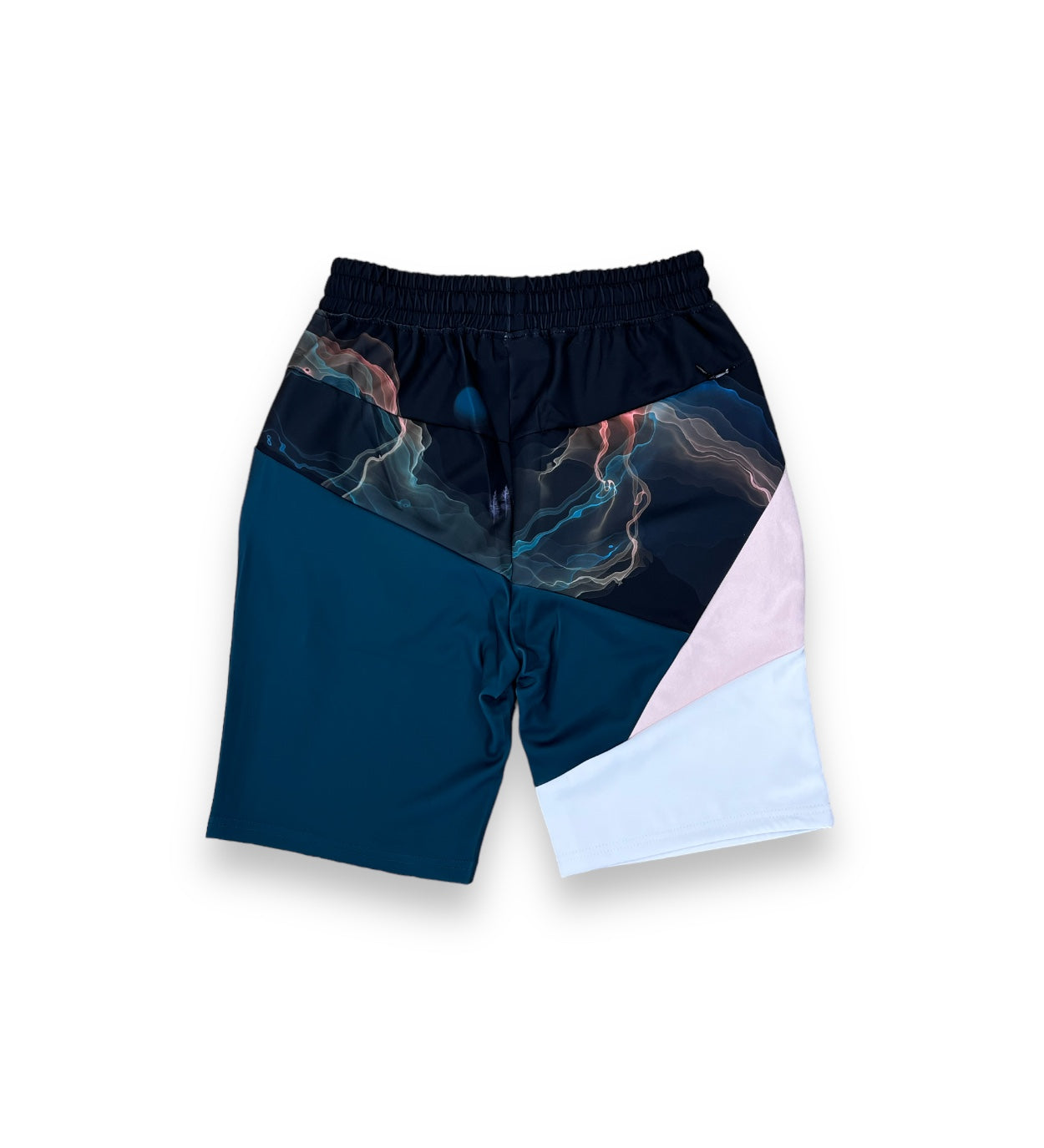 VieRiche Paris Black Trippy Landscape Shorts