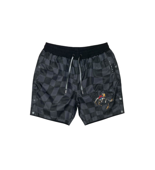 VIERICHE Checkered MCS Reversible Short Black&Black