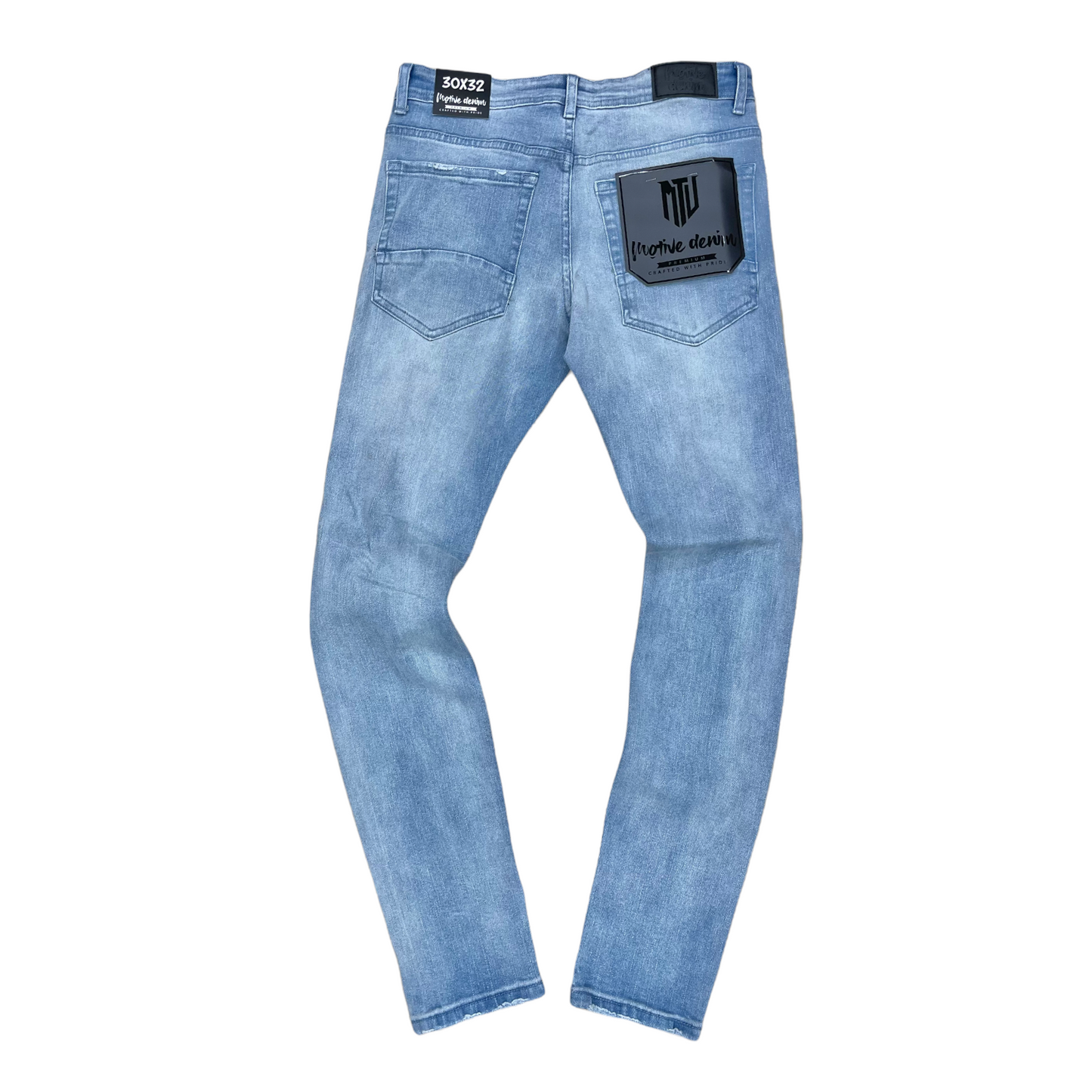 Motive Denim Light wash - Yellow/Blue paint Jeans