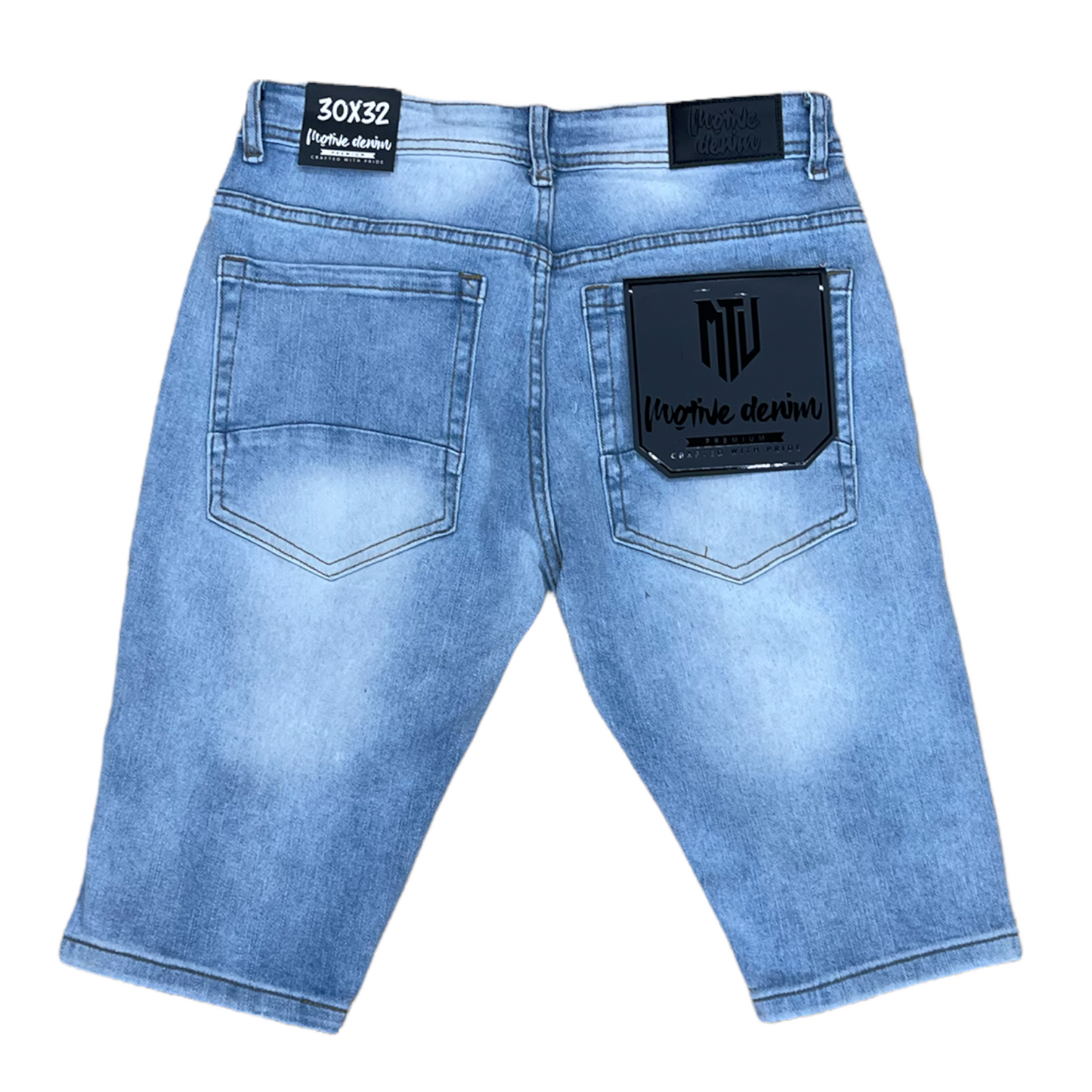 Motive Denim Light wash-Multi Jean Shorts