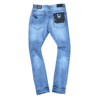 Motive Denim Light wash Multi-Color Heart Jeans