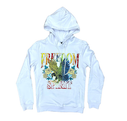 Motive Denim freedom spirit hoodie / white